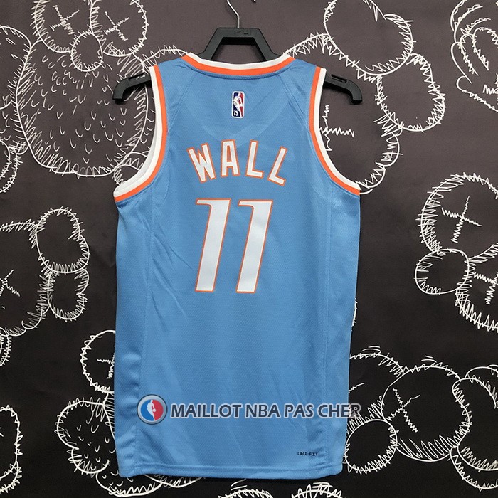 Maillot Los Angeles Clippers John Wall NO 11 Ville 2021-22 Bleu